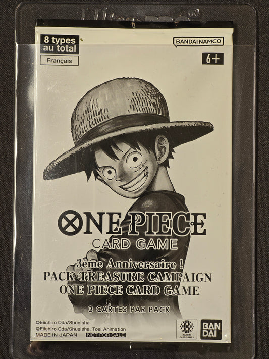 3ème Anniversaire Pack Treasure Campaign One Piece Card Game