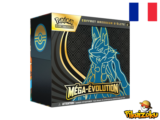 Coffret dresseur d'élite Pokémon ME01 Méga-Évolution FR (Lucario)