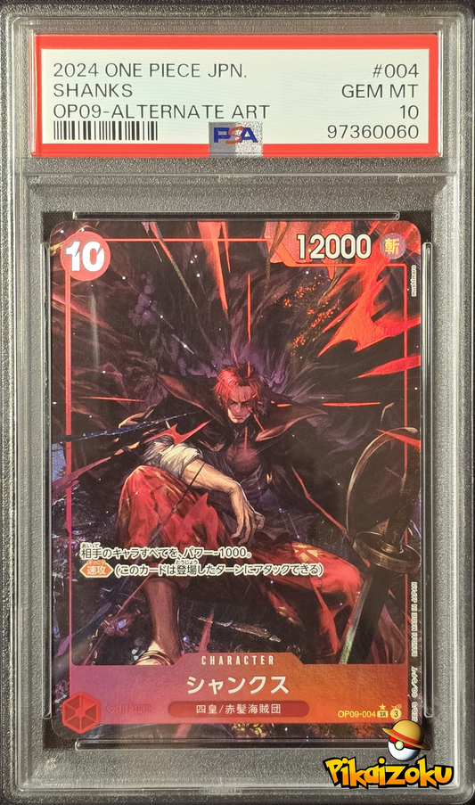 Shanks OP09-004 Emperors in the New World JP PSA 10